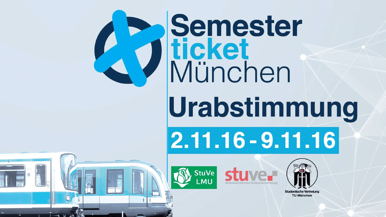 Ihr seid gefragt! Urabstimmung zum Semesterticket!